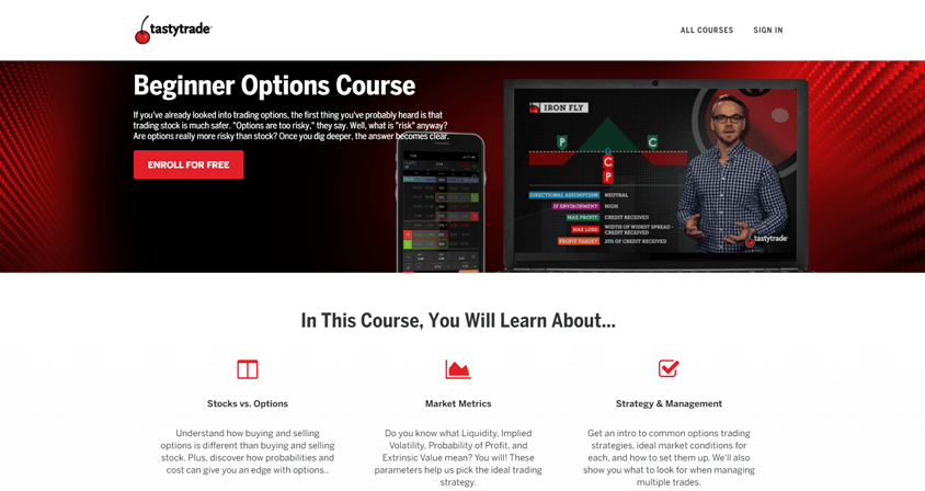 Tastytrade beginner options course