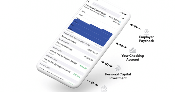 Personal Capital Cash Management on Mobile
