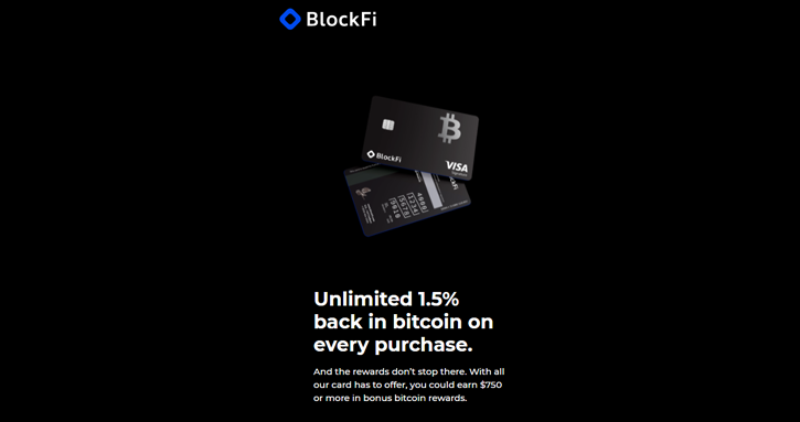 BlockFi Bitcoin Rewards Credit Card