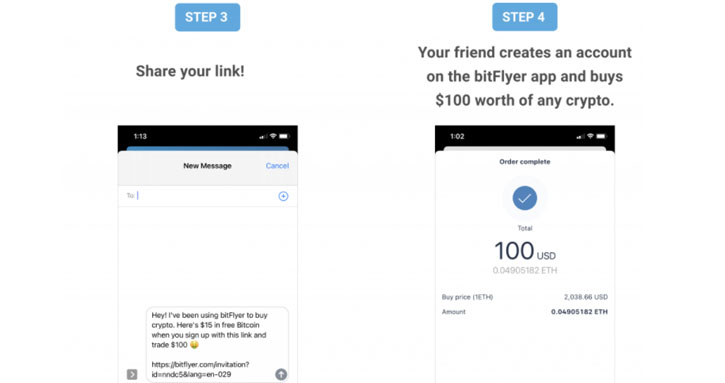 Share Your bitFlyer Referral Code