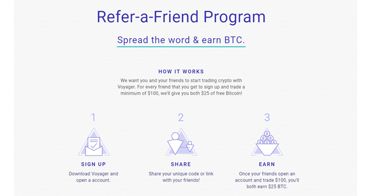 Voyager Referral: Get $25 Free Bitcoin