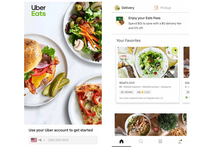 Uber Eats Sign up