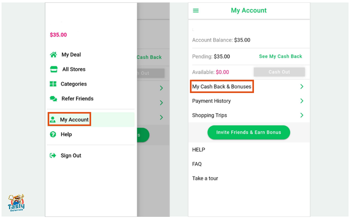 Rebatesme Referral Status