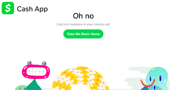 Cash App unavailable in some countries