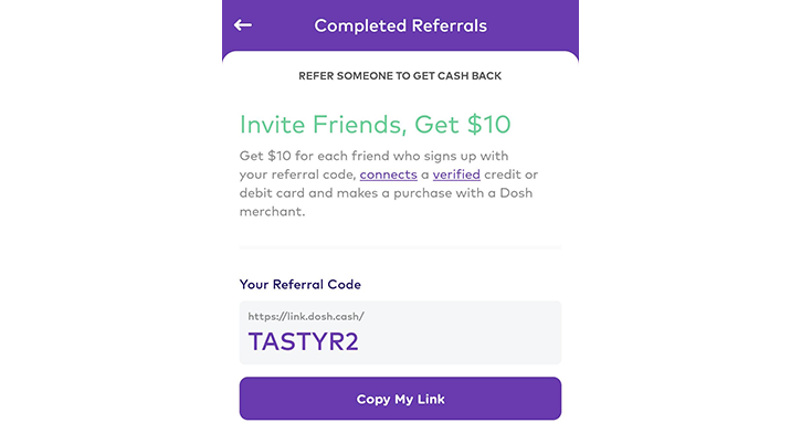 Where to find your Dosh referral code