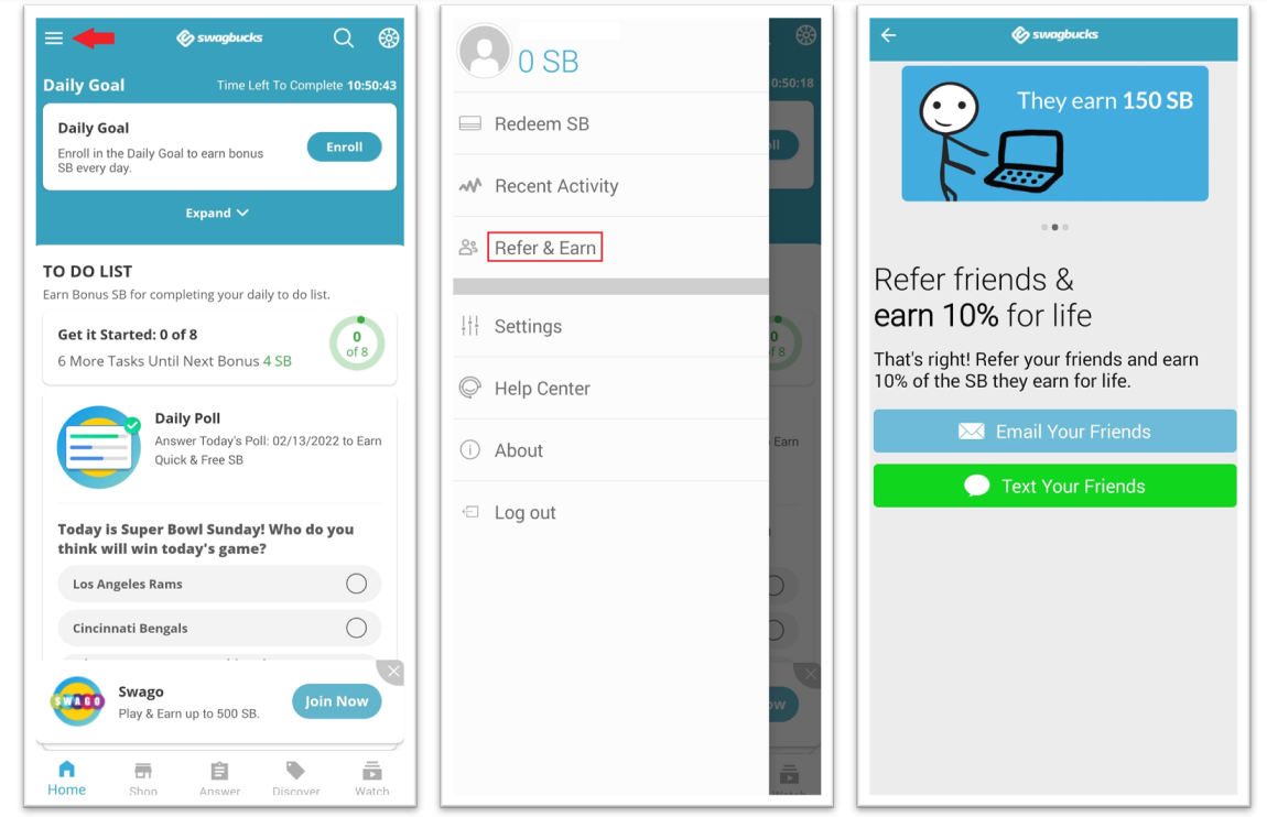 Swagbucks Sign up Code Earn 150 Swagbucks Bonus [Feb 2024] Tasty