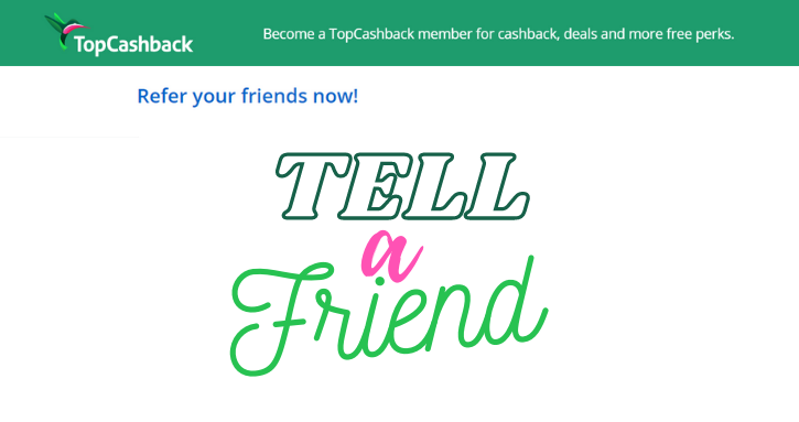TopCashBack Referral - Tell A Friend