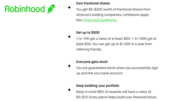 Learn more about the Robinhood referral program