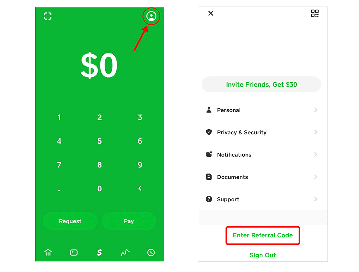 Cash app referral code