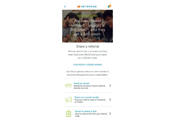 How to refer your friends to Netspend