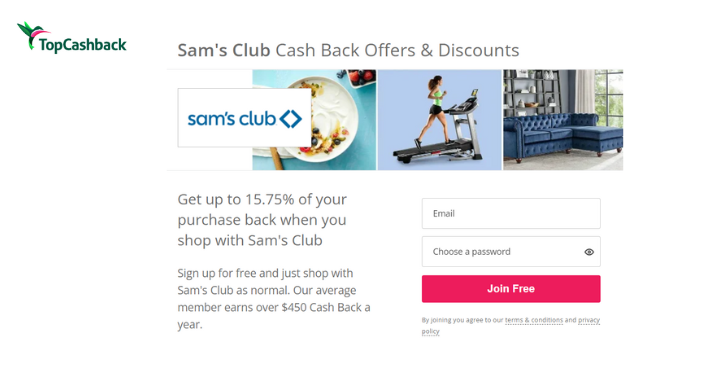 Sam's Club and TopCashback