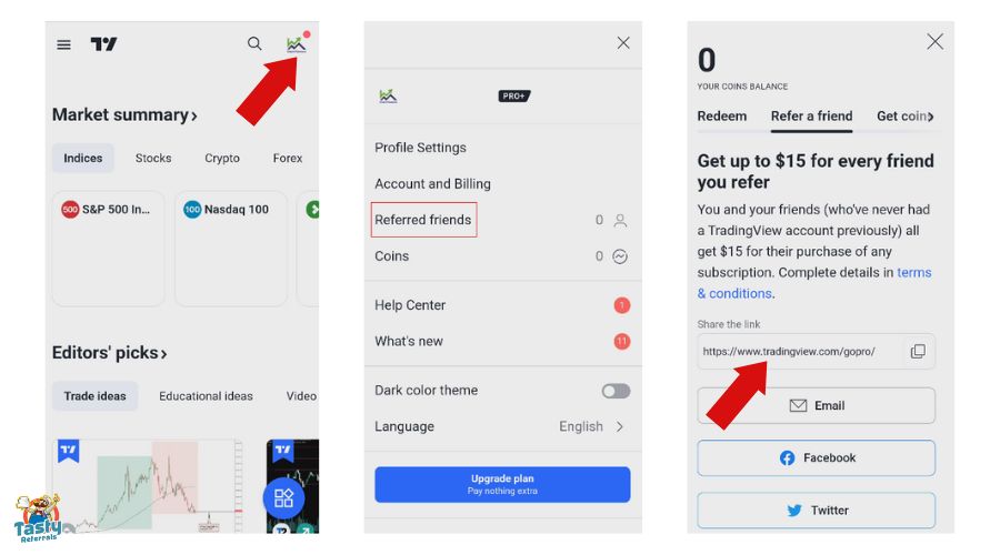 How to Find TradingView Referral Link