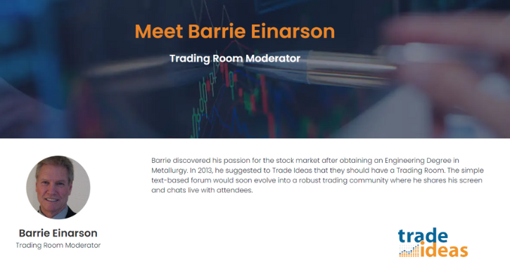 Trade Ideas Trading Room Barrie Einarson