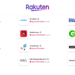 Popular travel partners affiliated with Rakuten 